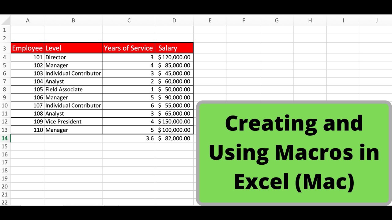 are macros available for excel for mac